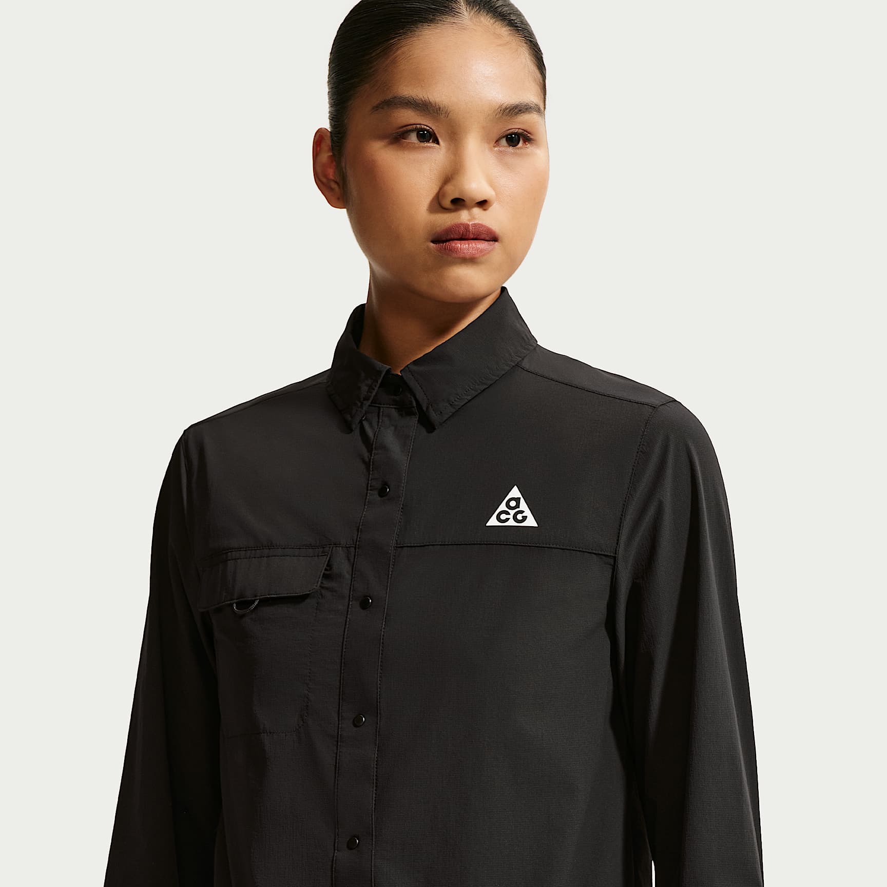 新品未使用　ナイキトレイル　Dry fit UV ランニングボタンアップシャツ NIKE公式】ACG 